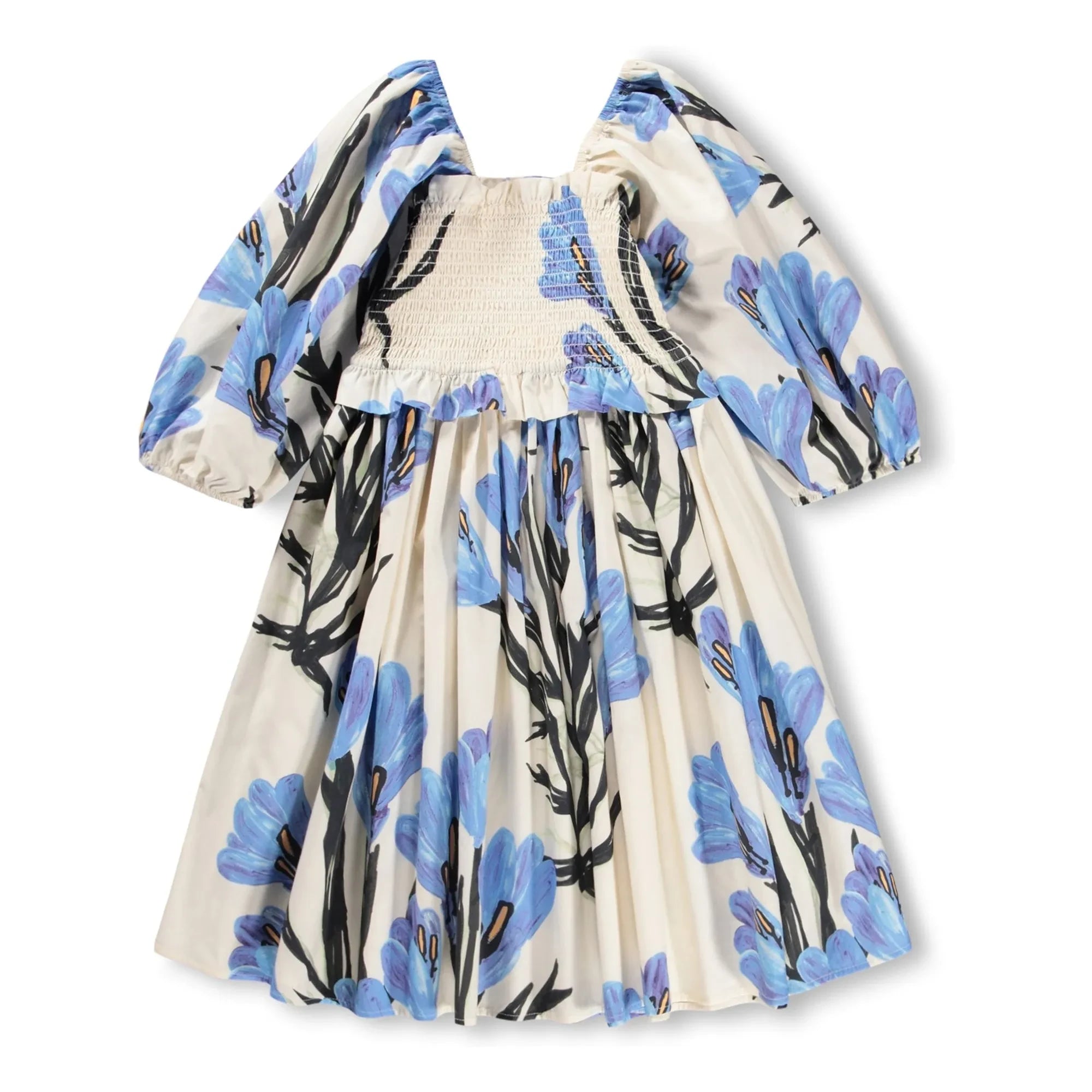 Molo - Chipie Bio-Baumwollkleid mit Blumen | Cremeweiß