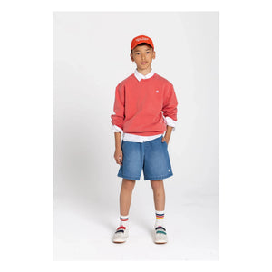 Smallable Kid - Tom Ample Jeans-Shorts | Blau
