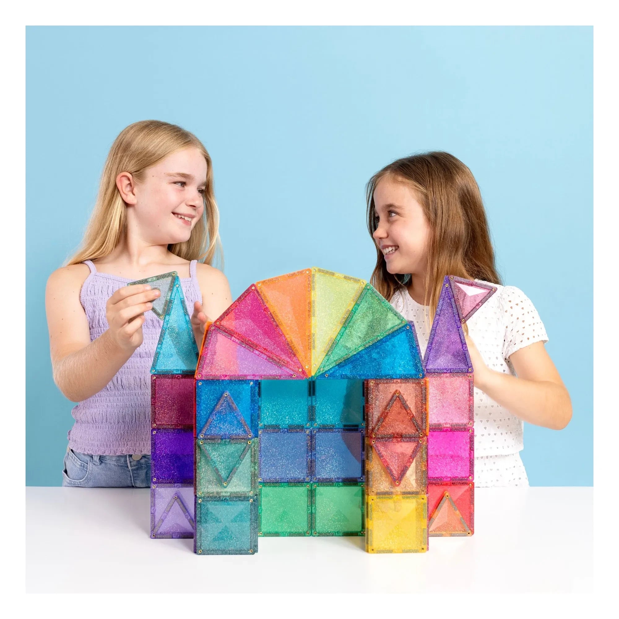Connetix - Glitter Castle paketi | Pastel