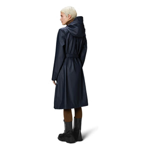 Rains - Long Waterproof mit Kapuze | Marine