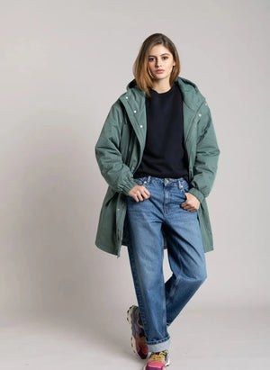 Smallable Woman - Zebra mit recycelter Faser gefütterter Parka | Teal