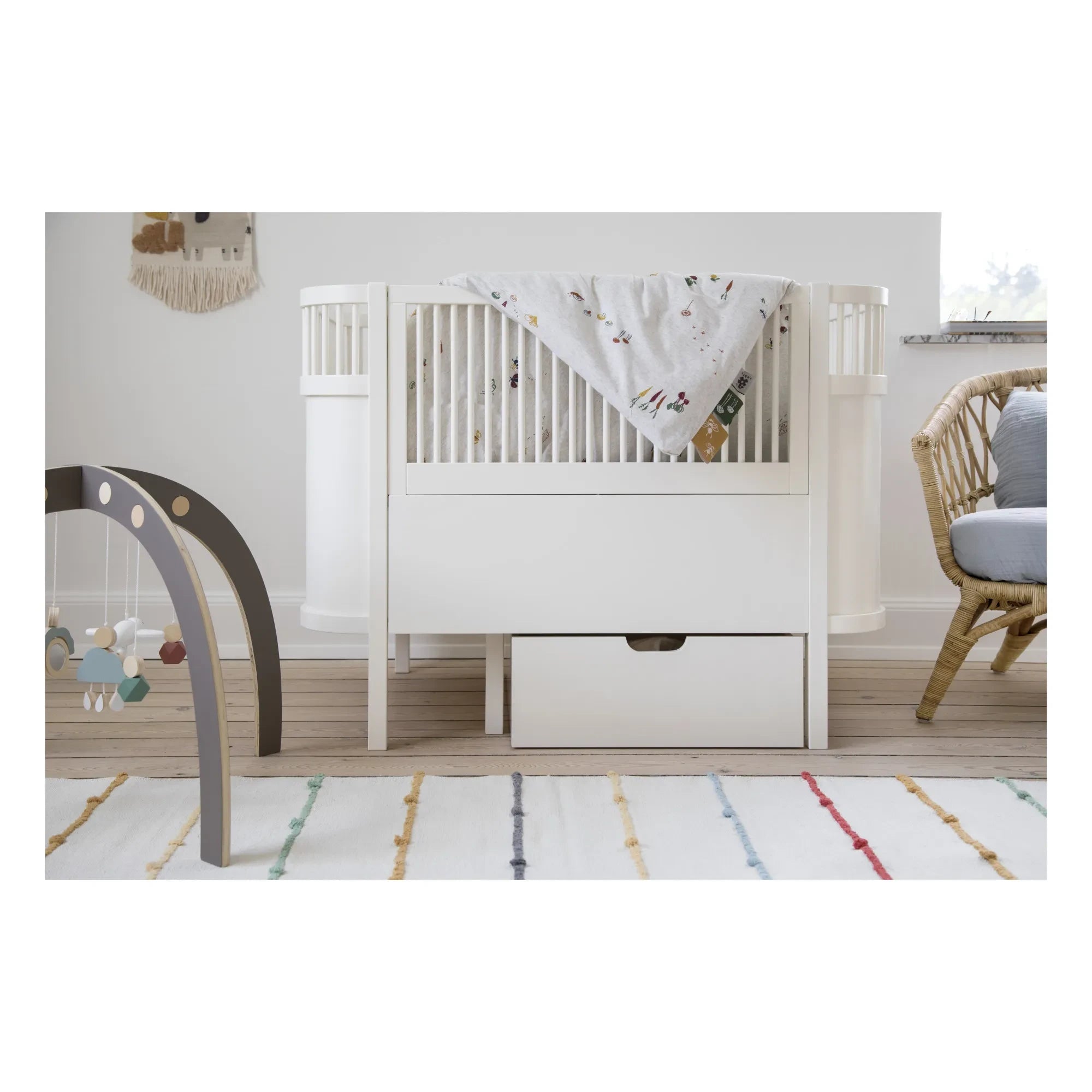 Sebra - Sebra Buche Umbettbett 70x110 cm | Weiß