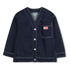 Kenzo - Jeansjacke mit V-Ausschnitt Kenzo Garden | Dunkelblau