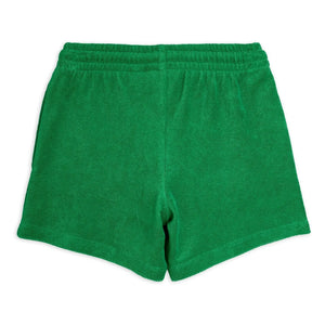 Mini Rodini - Bio-Baumwollfrottee Ping Pong Shorts | Grün