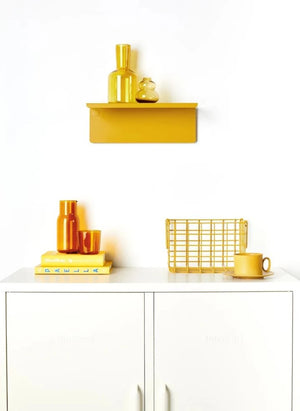 Mustard Made - Ledge Metall Wandregal | Blassgelb