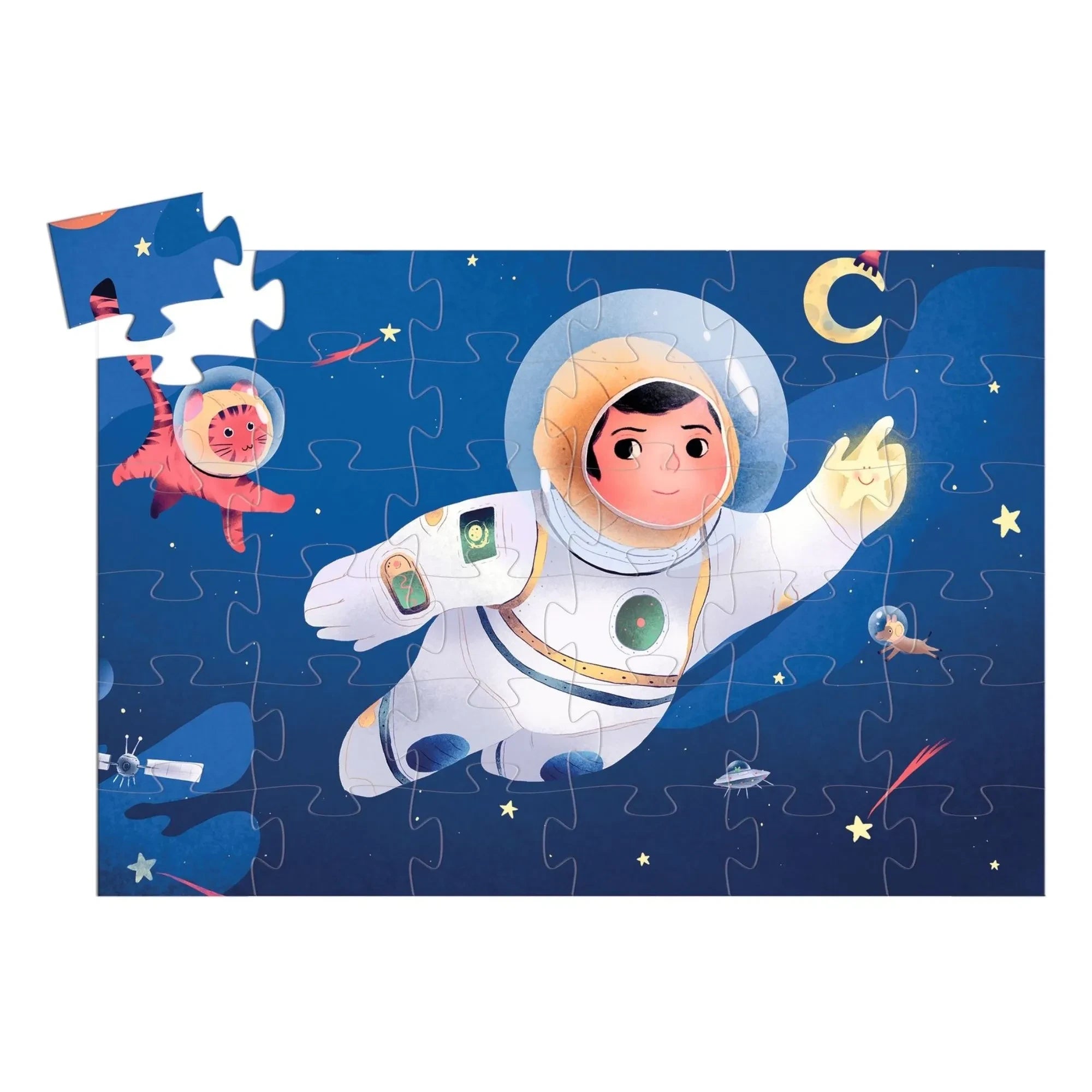 Djeco - Astronauten-Puzzle - 36 Teile