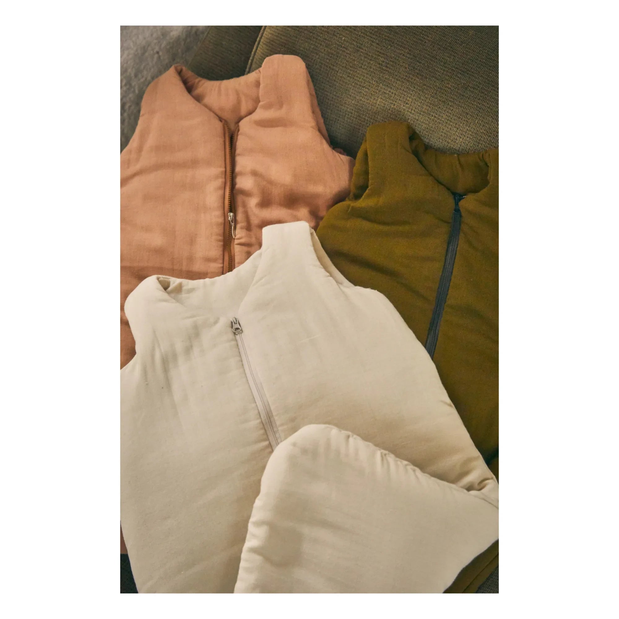Poudre Organic – Babyschlafsack aus doppellagigem Baumwollmusselin | Altrosa