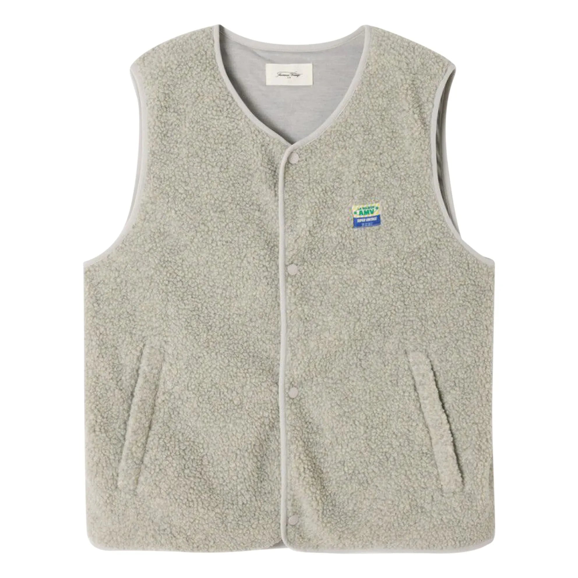 American Vintage - Hoktown Ärmellose Weste aus recycelten Fasern |meliert grau