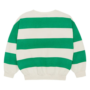 The Campamento - Oversize Gestreiftes Sweatshirt | Grün