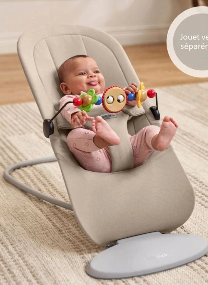 BabyBjörn - Begin Şezlong - Yumuşak Fırçalanmış Dokuma Kumaş, Kum Gri | Kum gri