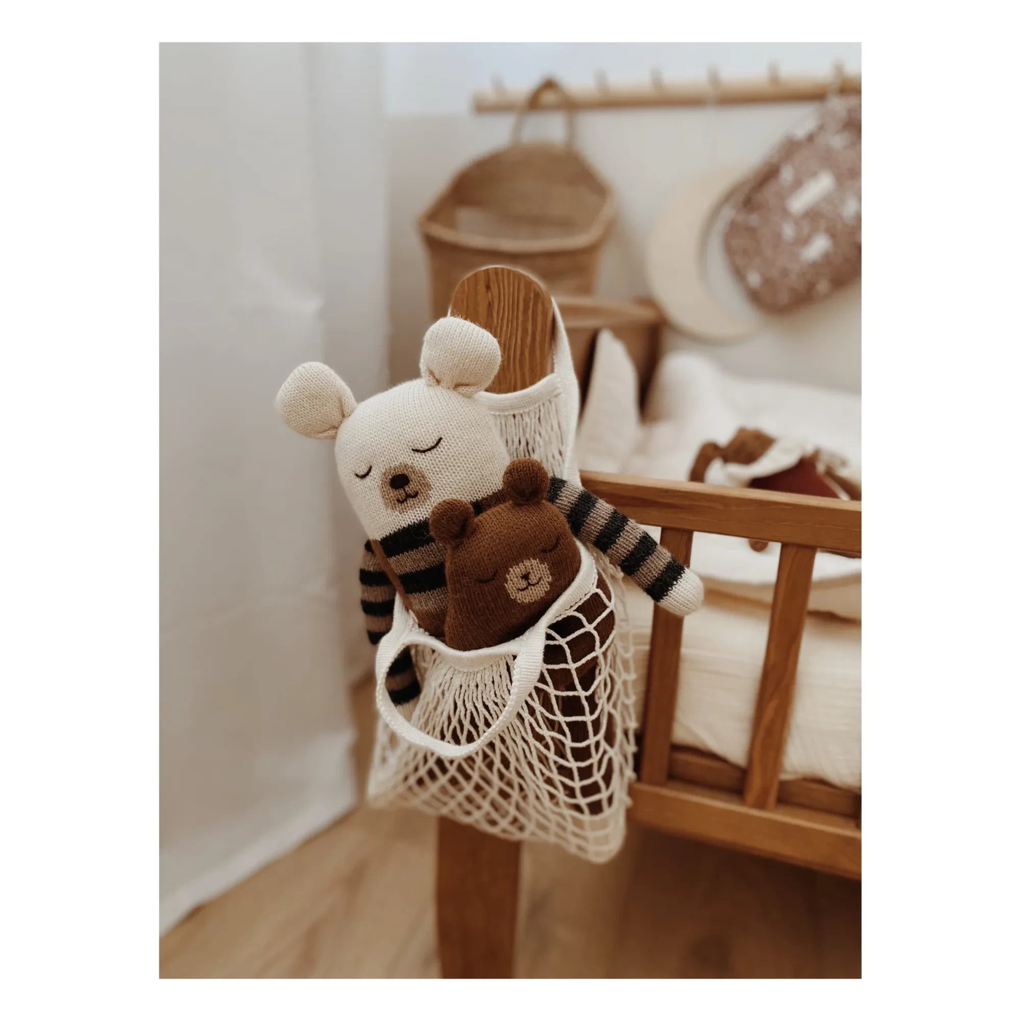 Main Sauvage - Teddybär-Rassel | Braun