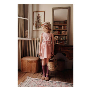 Emile et Ida - Latzkleid aus Bio-Baumwolle mit Vichy-Karo | Rosa