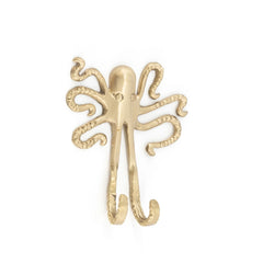 Doing Goods - Ella Octopus Wandhaken aus recyceltem Messing | Gold