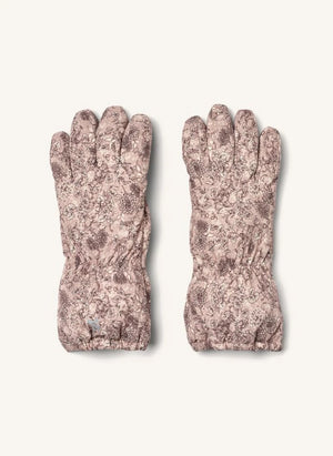 Wheat - Skiski Skihandschuhe mit Blumenmuster | Rosa