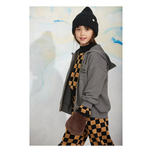 Mini Rodini - M.Rodini Fermuarlı Sweatshirt Organik Pamuk | Gri