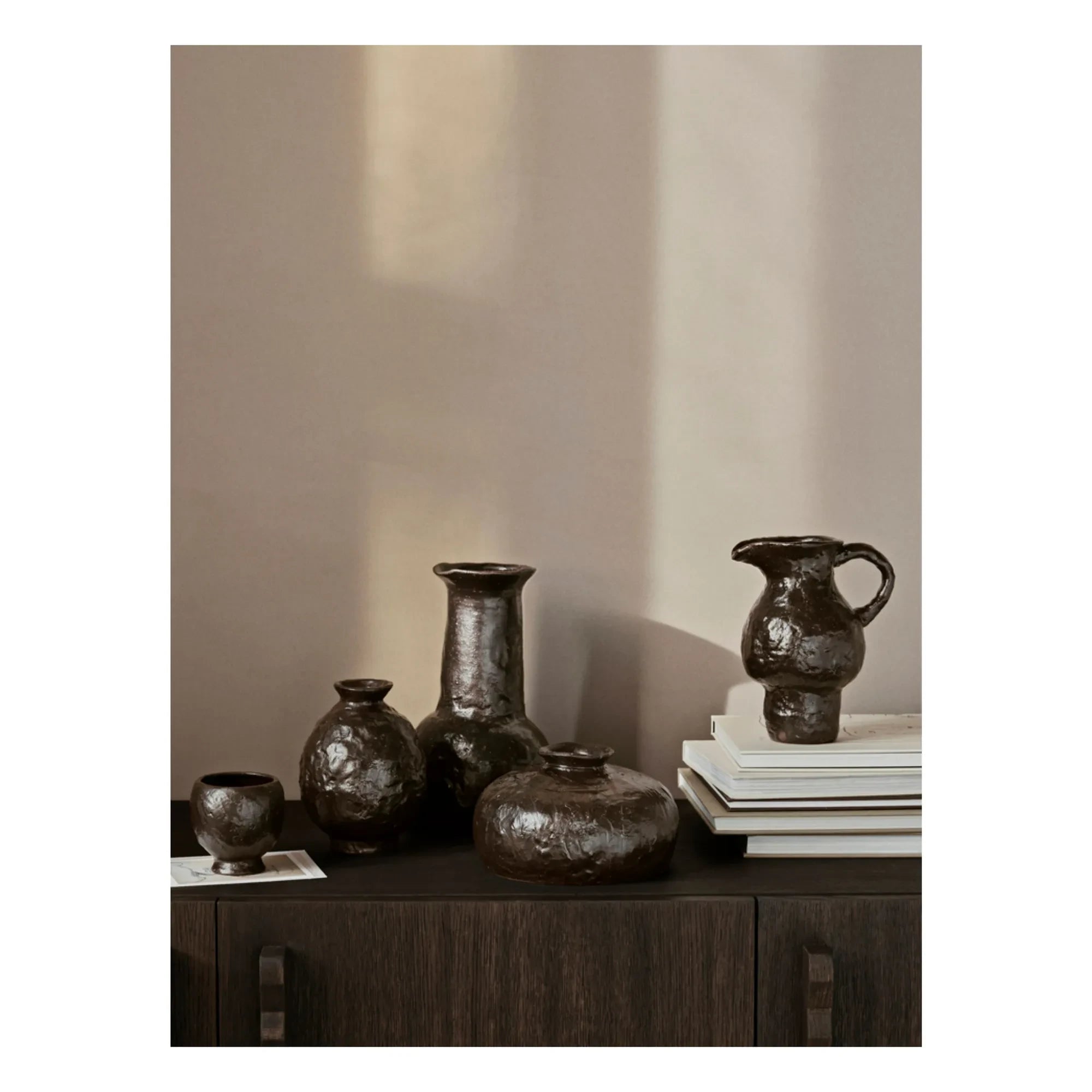 Ferm Living - Doro Vase hoch aus Terrakotta | Braun