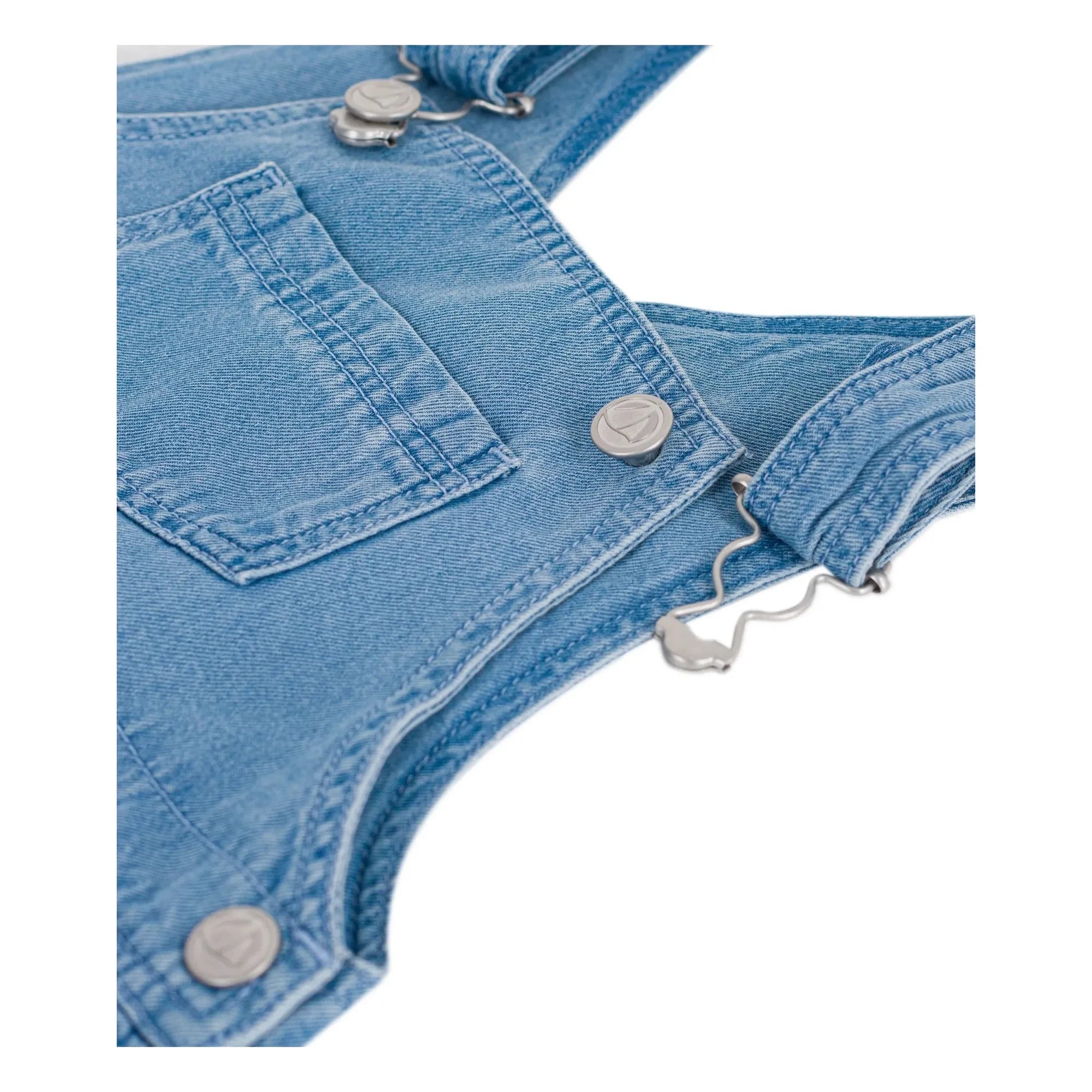 Petit Bateau - Hellblau | Denim Bio-Baumwoll Latzhose