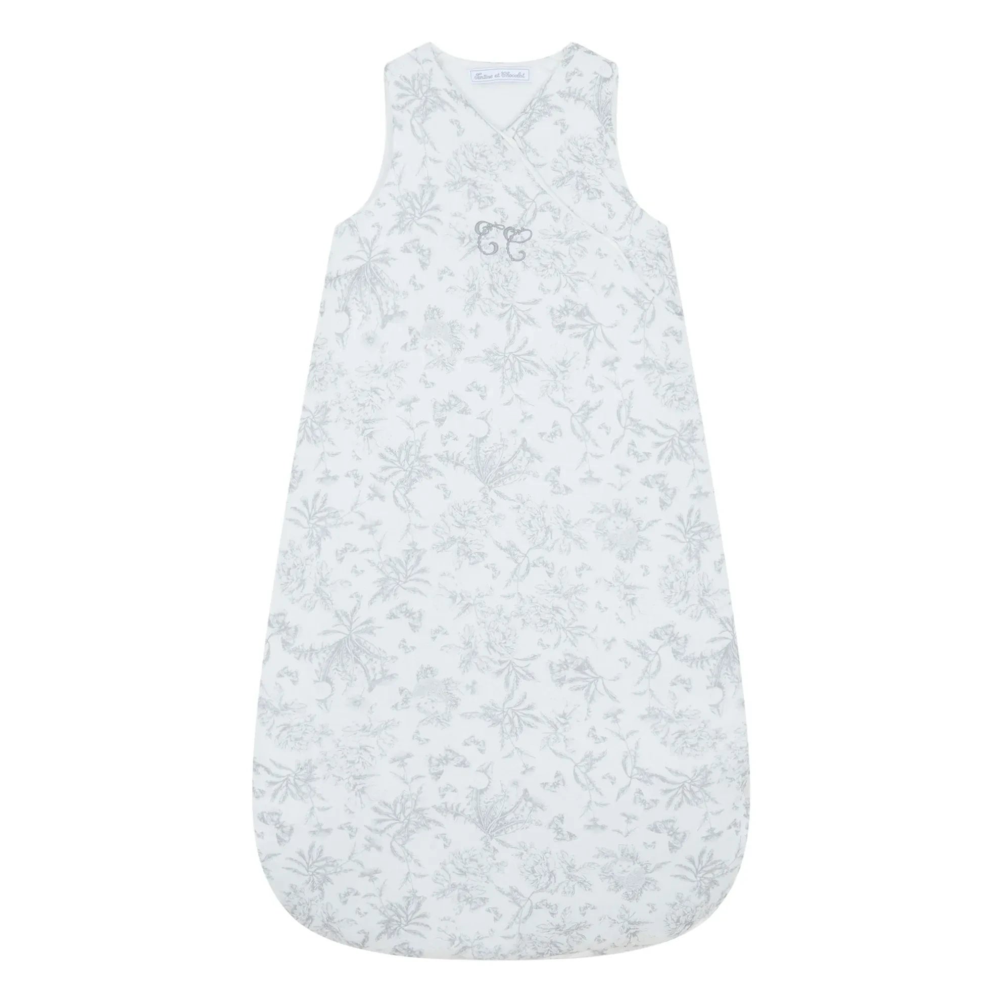 Tartine et Chocolat - Toile de Jouy Schlafsack | Grau