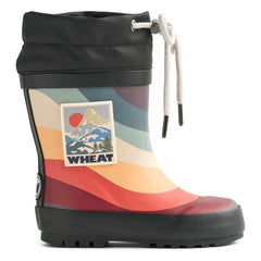 Wheat - Thermo Print Gummistiefel | Schwarz