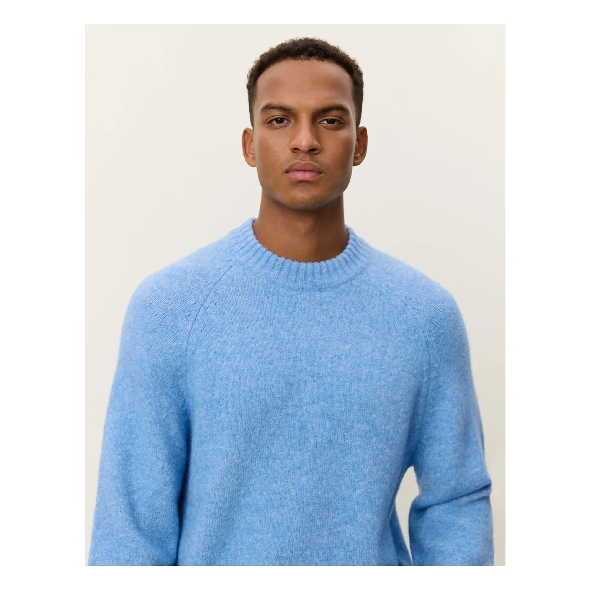 Les Deux - Gilbert Rundhals-Strickpullover | Blau