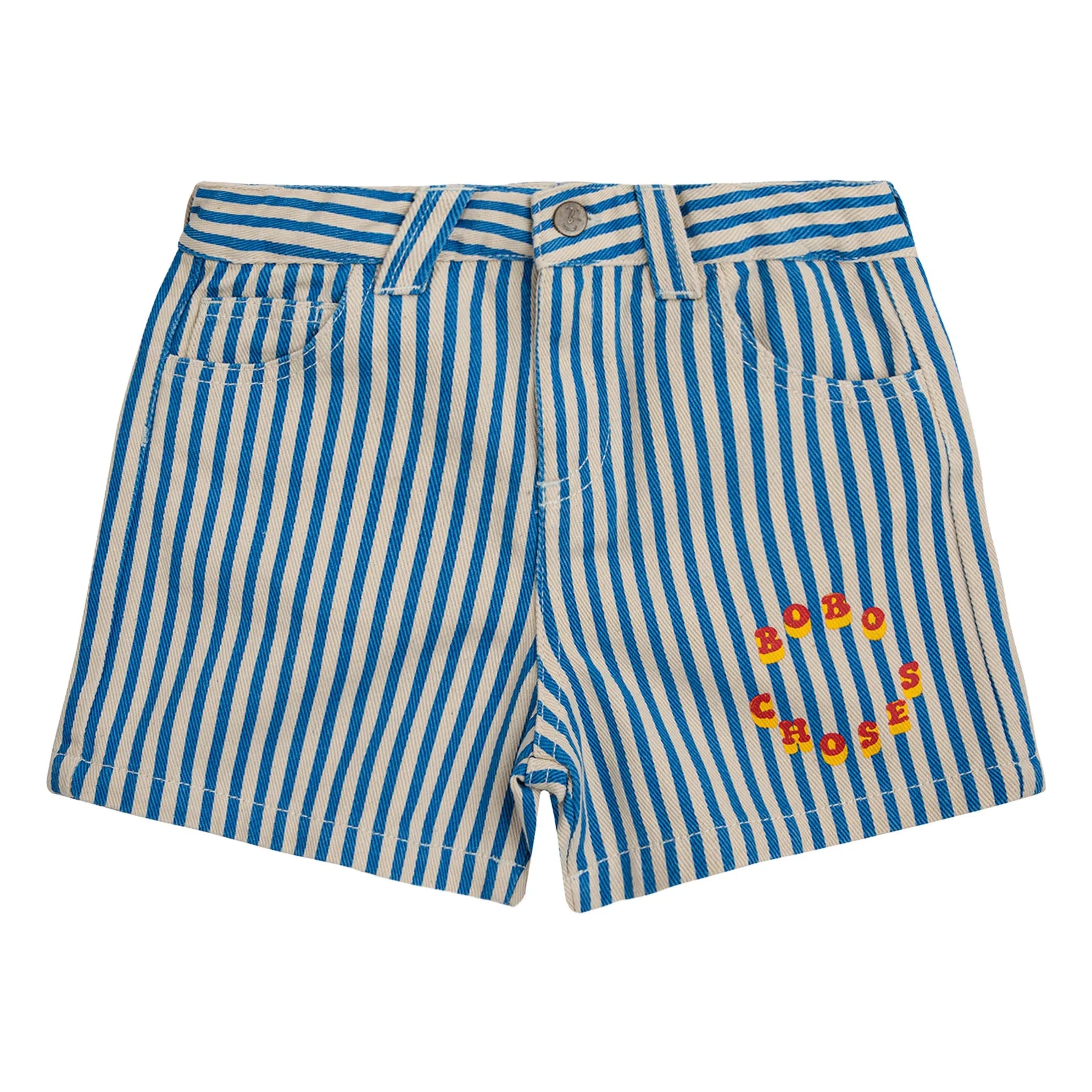Bobo Choses - Gestreifte Shorts | Marineblau