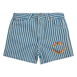Bobo Choses - Gestreifte Shorts | Marineblau