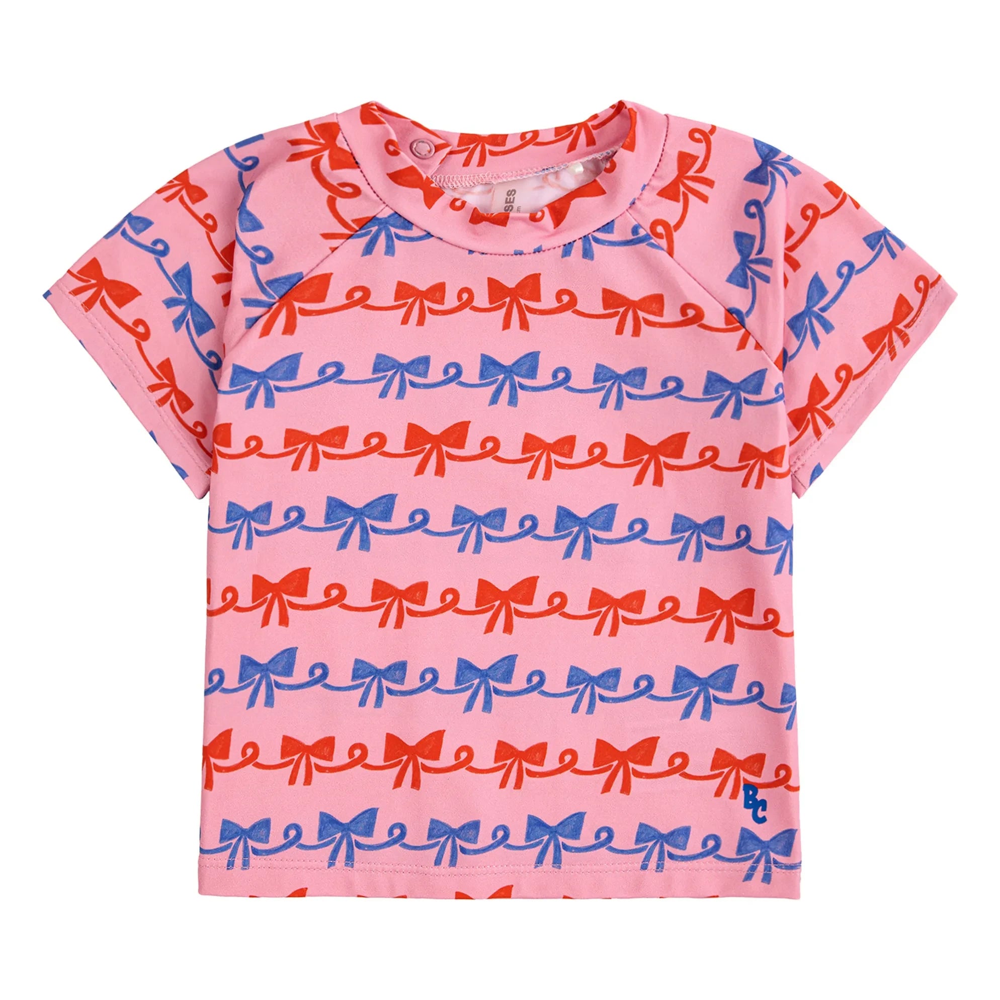 Bobo Choses - UV-Schutz T-Shirt aus recyceltem Material, gestreift | Rosa
