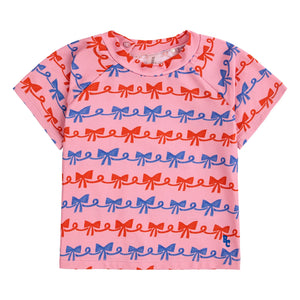 Bobo Choses - UV-Schutz T-Shirt aus recyceltem Material, gestreift | Rosa