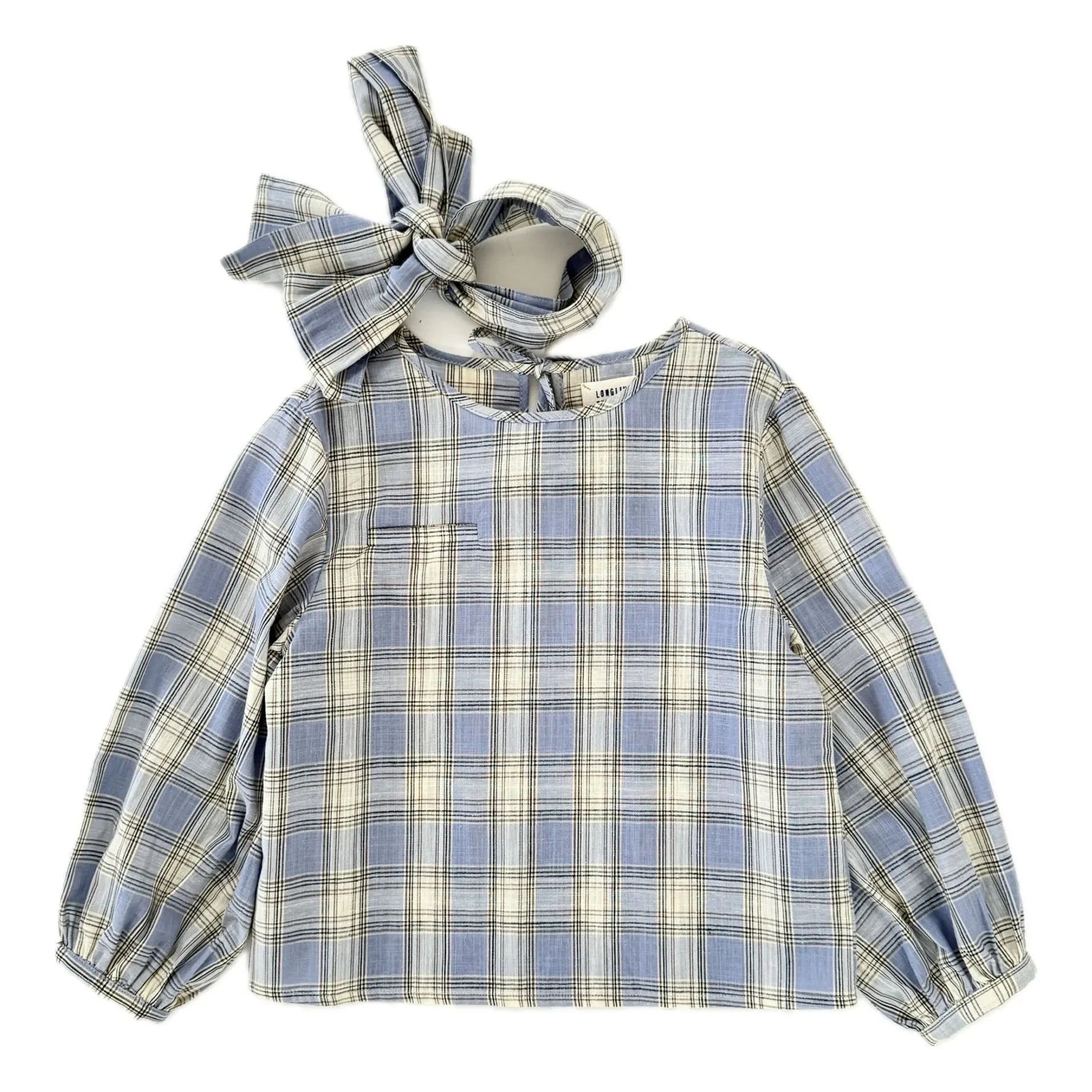 Longlivethequeen - Carreaux Bluse | Hellblau