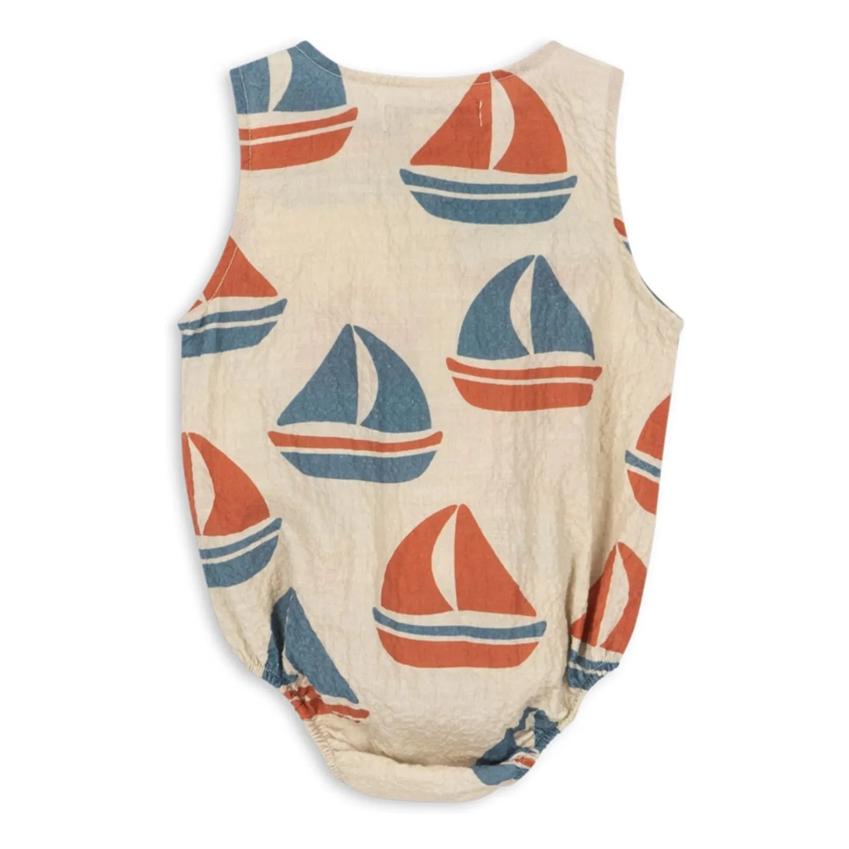 Konges Sløjd - Elliot Bateaux Strampler aus Bio-Baumwolle | Beige