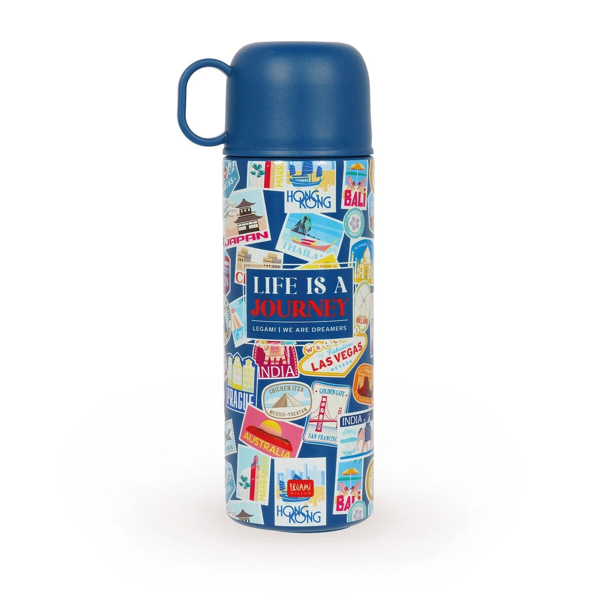 Legami - Thermos und Becher - Heiß und Kalt - Reisesticker