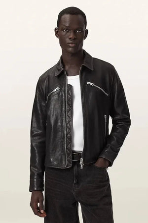 AllSaints Erkek Deri Ceket VERDI