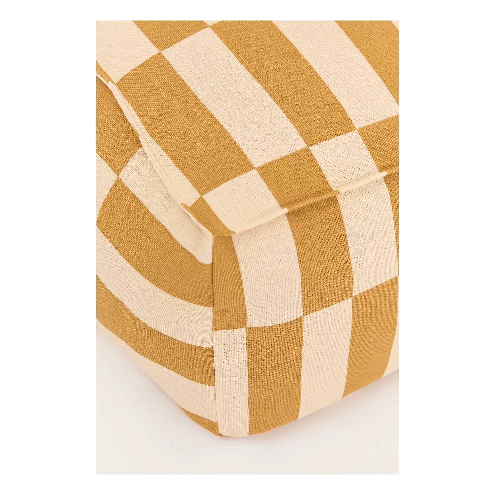 Nobodinoz - Vibes Tiles langer Pouf | Gelb