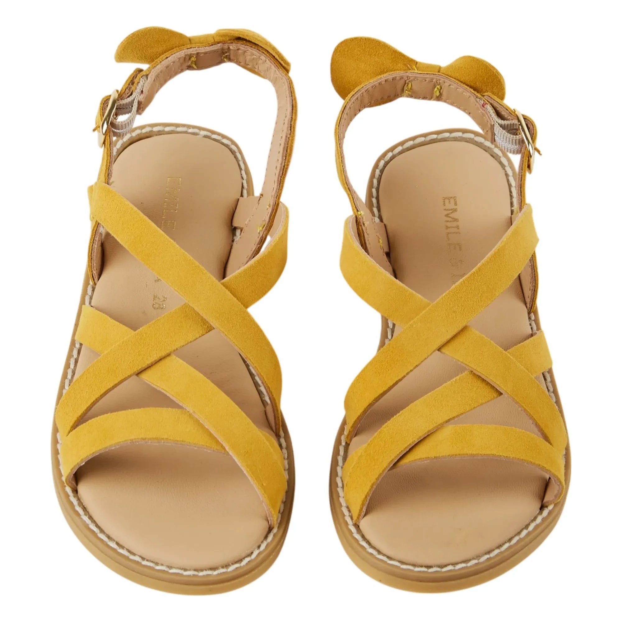 Emile et Ida - Sandalen mit Leder-Riemen | Gelb