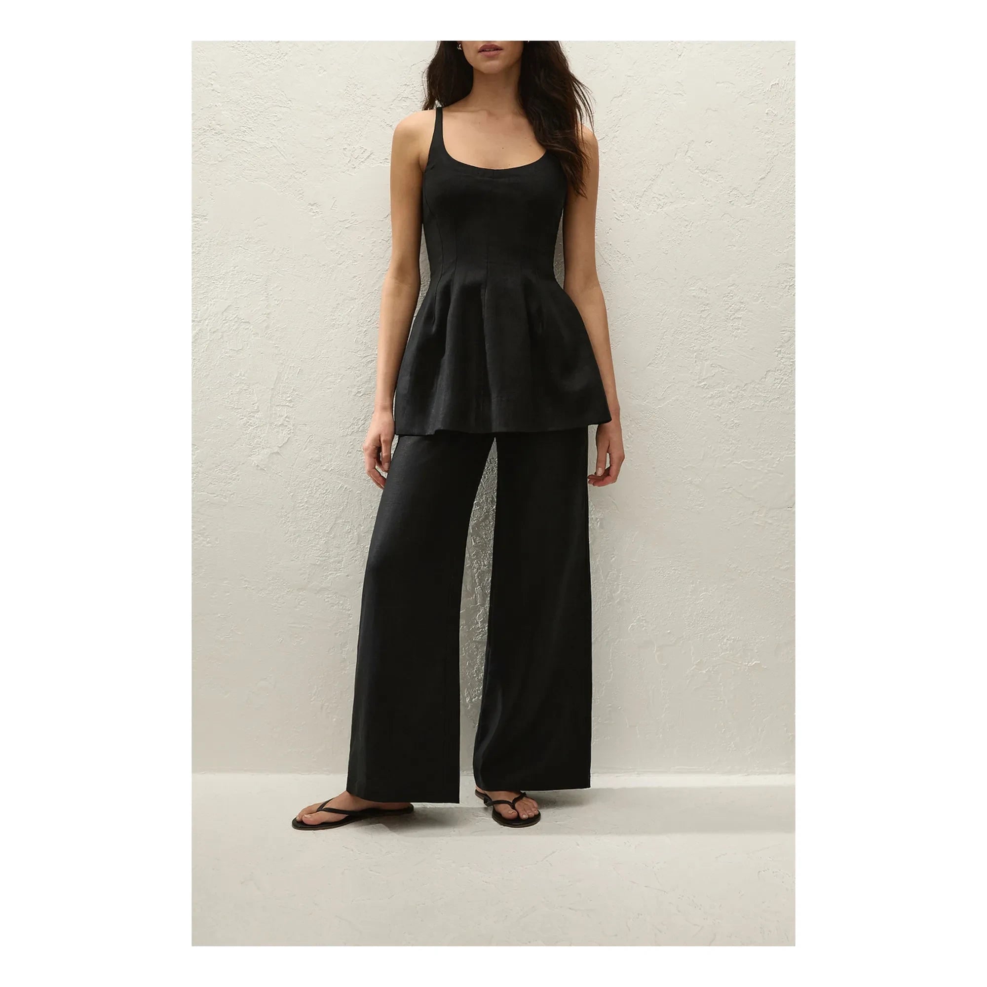 Faithfull the Brand - Syna Leinenhose | Schwarz