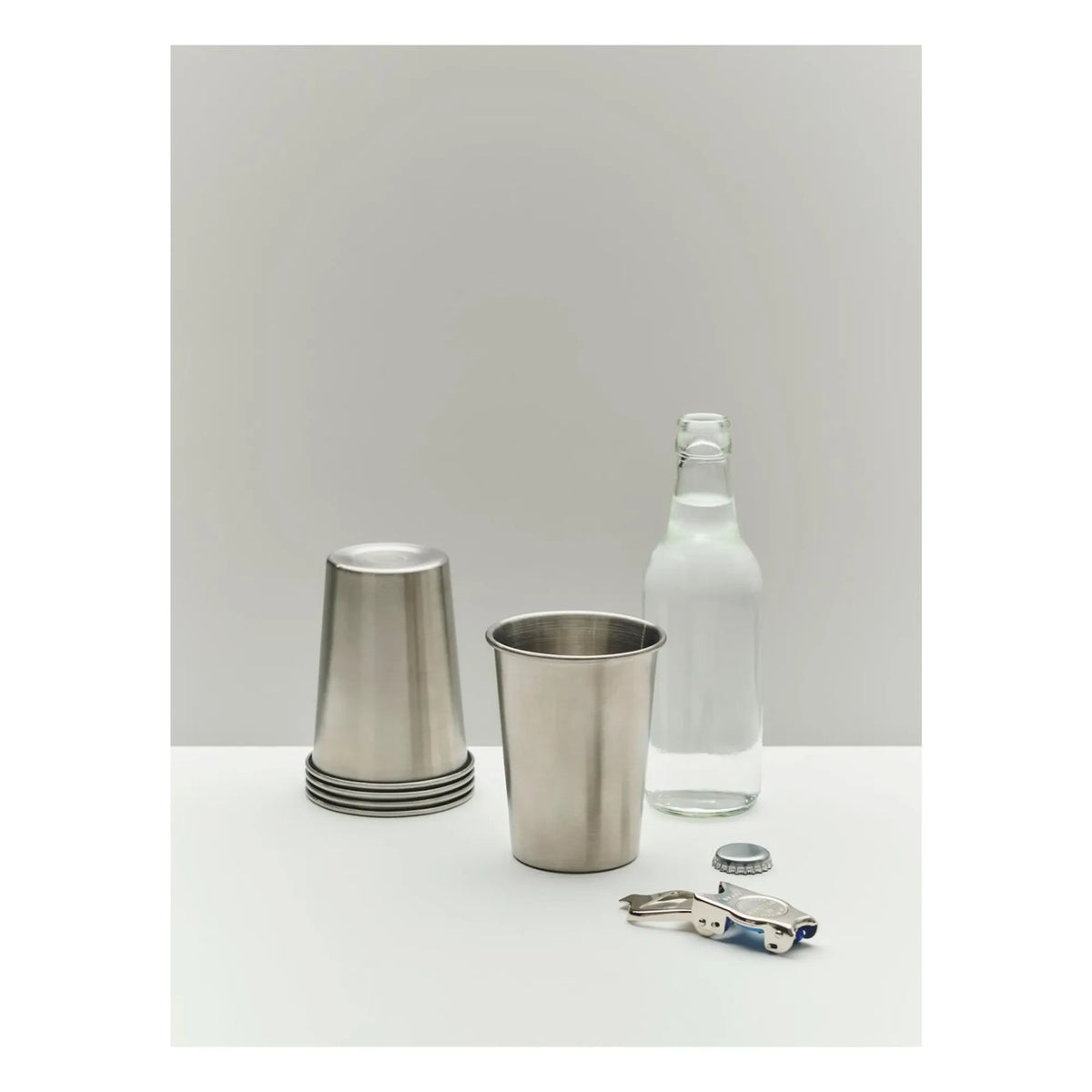 Hay - Outdoor Market Edelstahlbecher, Jasper Morrison - 2er Set | Stahl