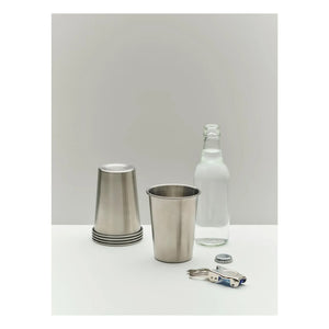 Hay - Outdoor Market Edelstahlbecher, Jasper Morrison - 2er Set | Stahl
