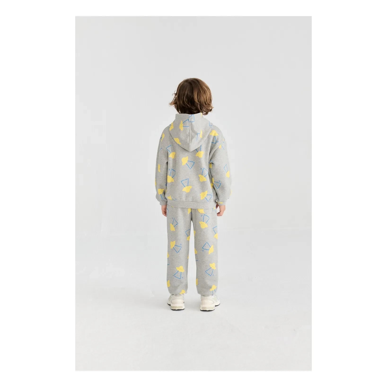 Bobo Choses - Saucer Kapuzensweatshirt aus Bio-Baumwolle | Grau Meliert