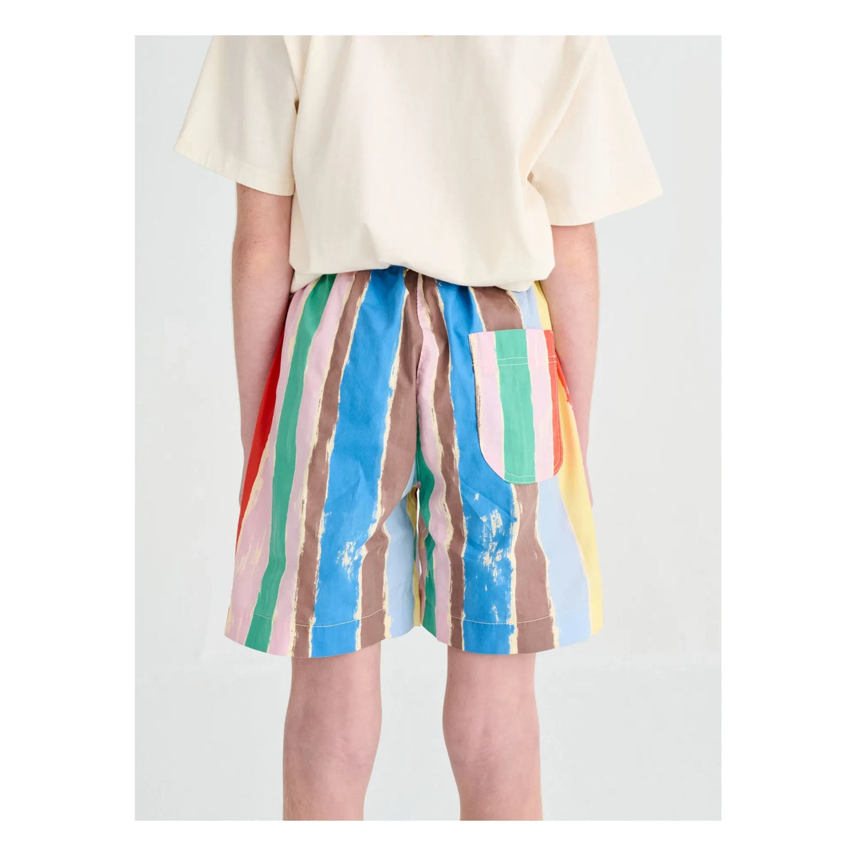 True Artist - Gestreifte Shorts | Blau
