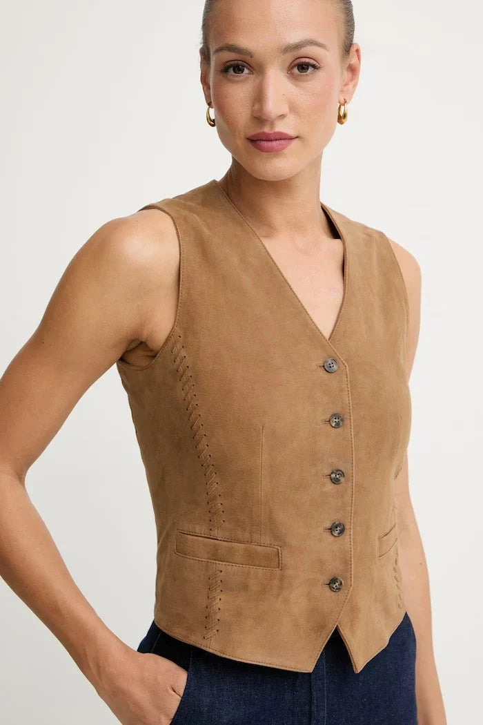 Weekend Max Mara Damen Wildlederweste VETUSTA