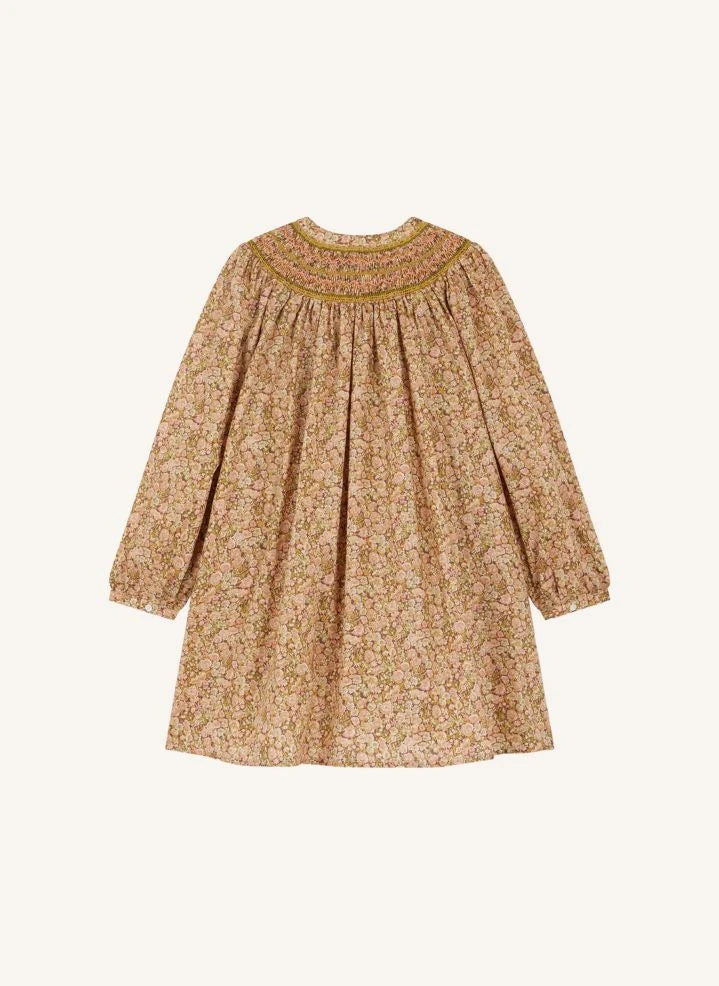 Bonpoint - Jadwiga Liberty Organik Pamuk Elbise | Mauve