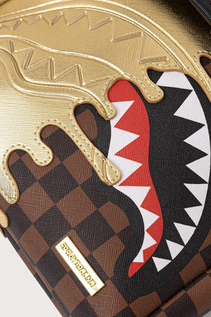 Sprayground - Braune Umhängetasche mit Haien in Paris 910B9340NSZ