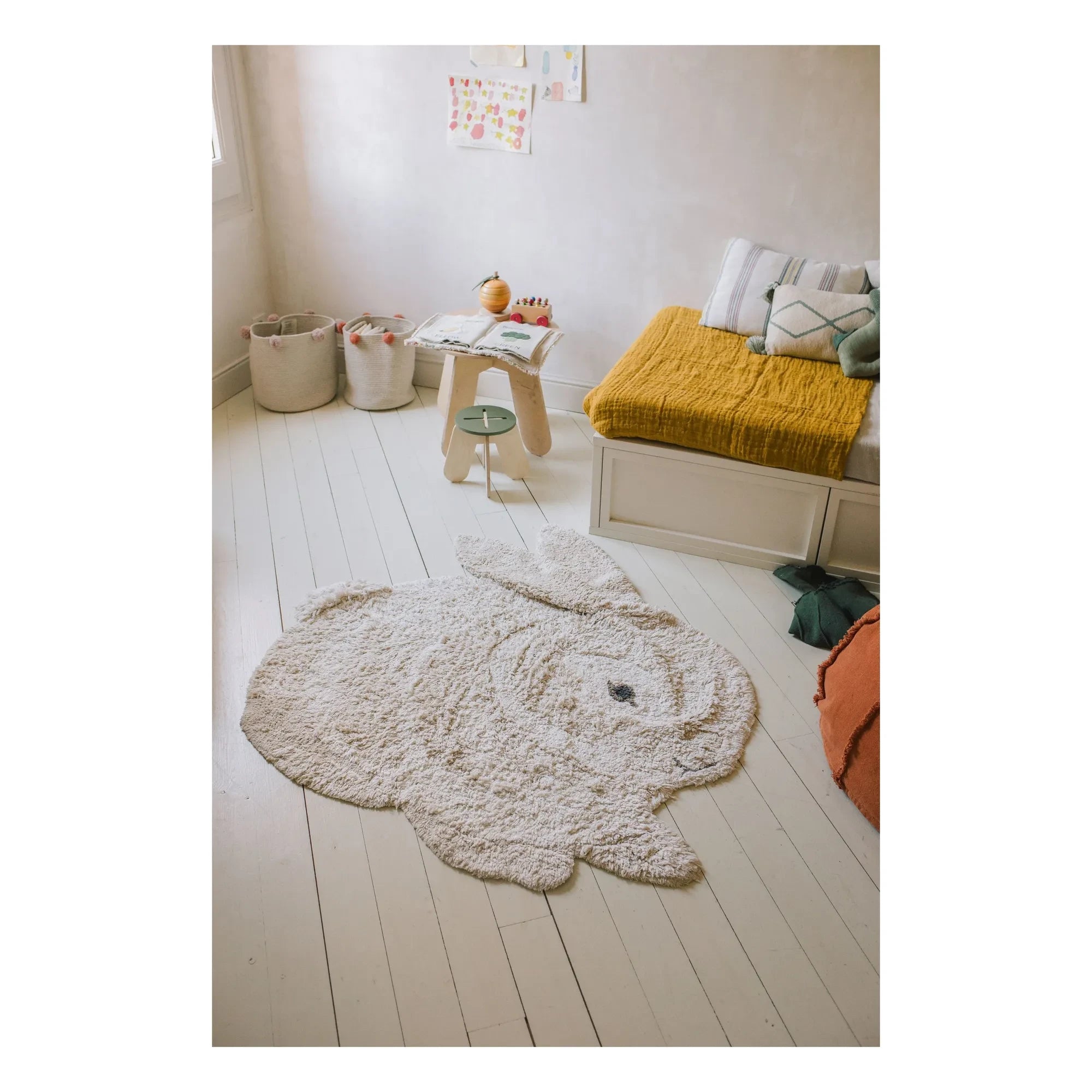Lorena Canals - Hasen-Teppich | Grau