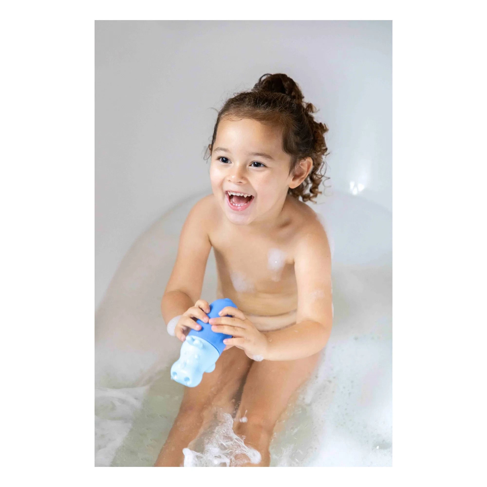 Quut - Squeezi Hippo Badewannenspielzeug | Blau