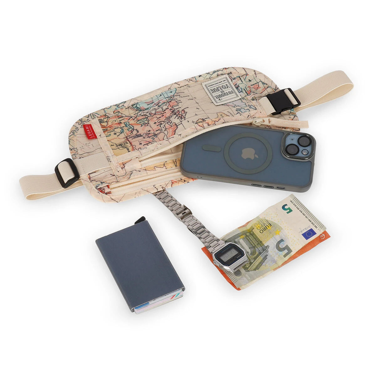 Legami - Ultra-slim Travel Hüfttasche - Geheim Hüfttasche
