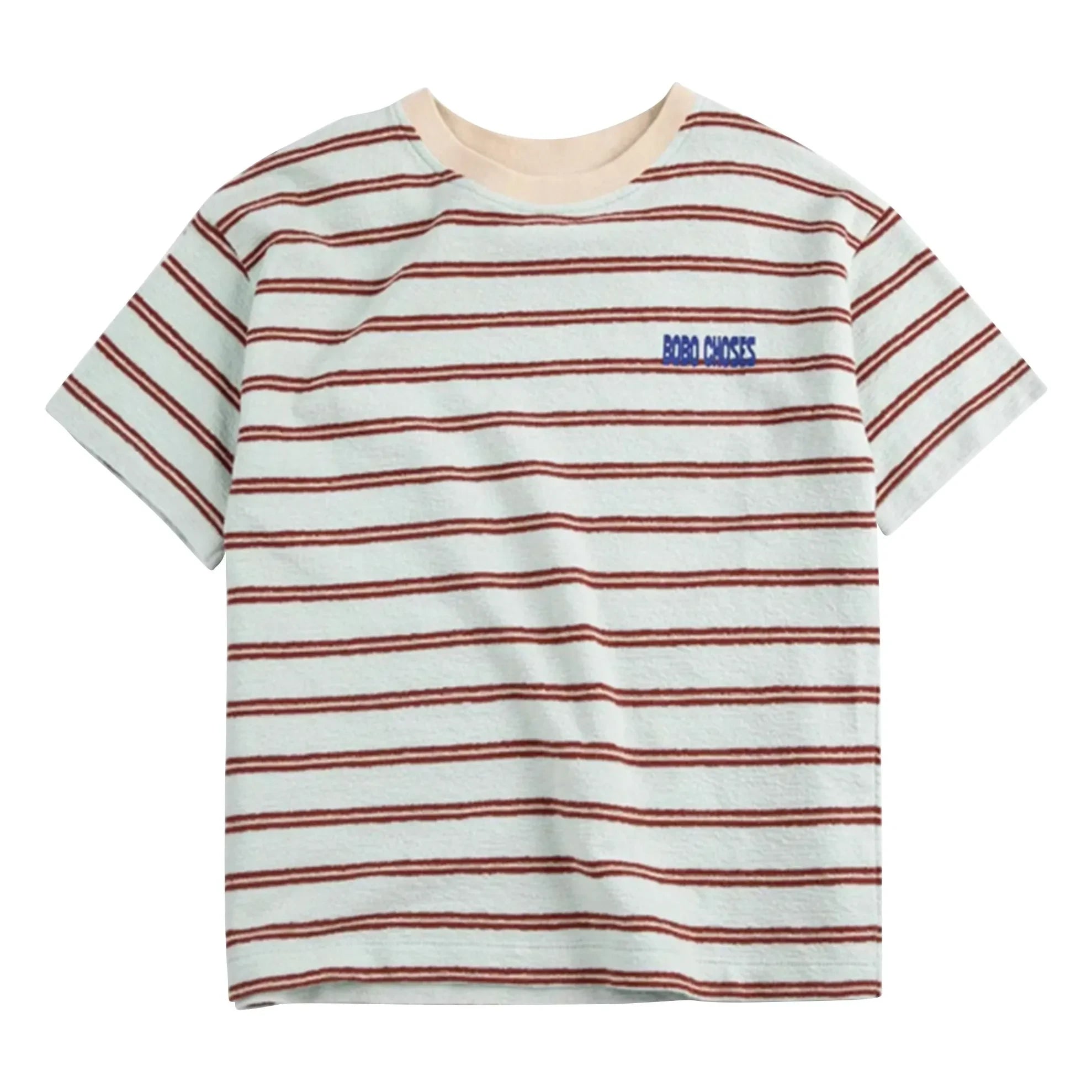 Bobo Choses - Bobo Choses Gestreiftes T-Shirt | Hellblau