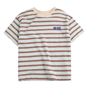 Bobo Choses - Bobo Choses Gestreiftes T-Shirt | Hellblau