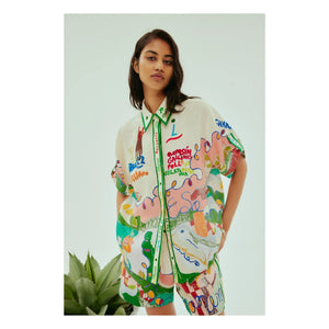 Alémais - Nadia Leinen-Shorts | Grün