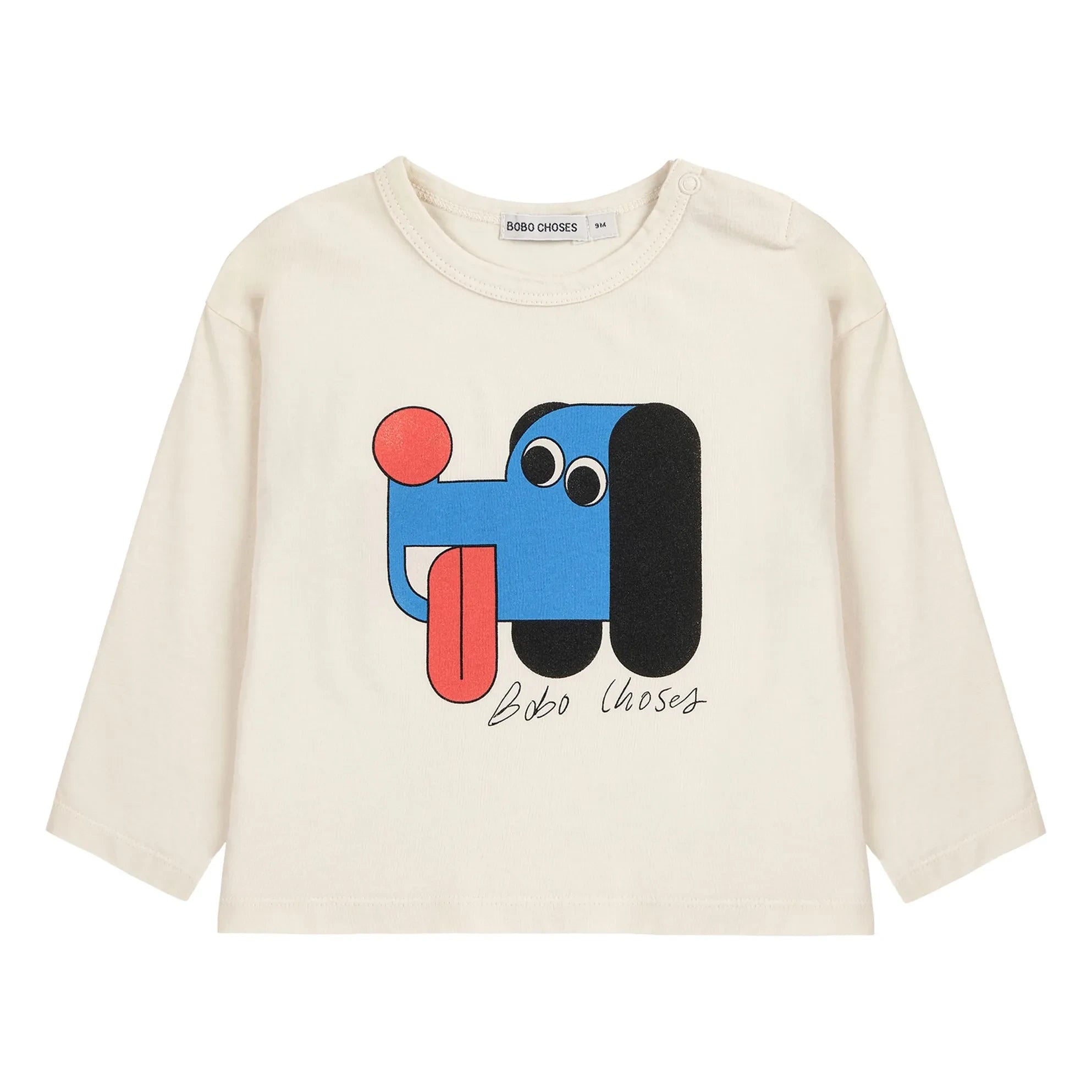 Bobo Choses - T-Shirt aus Bio-Baumwolle mit Hund | Ecru