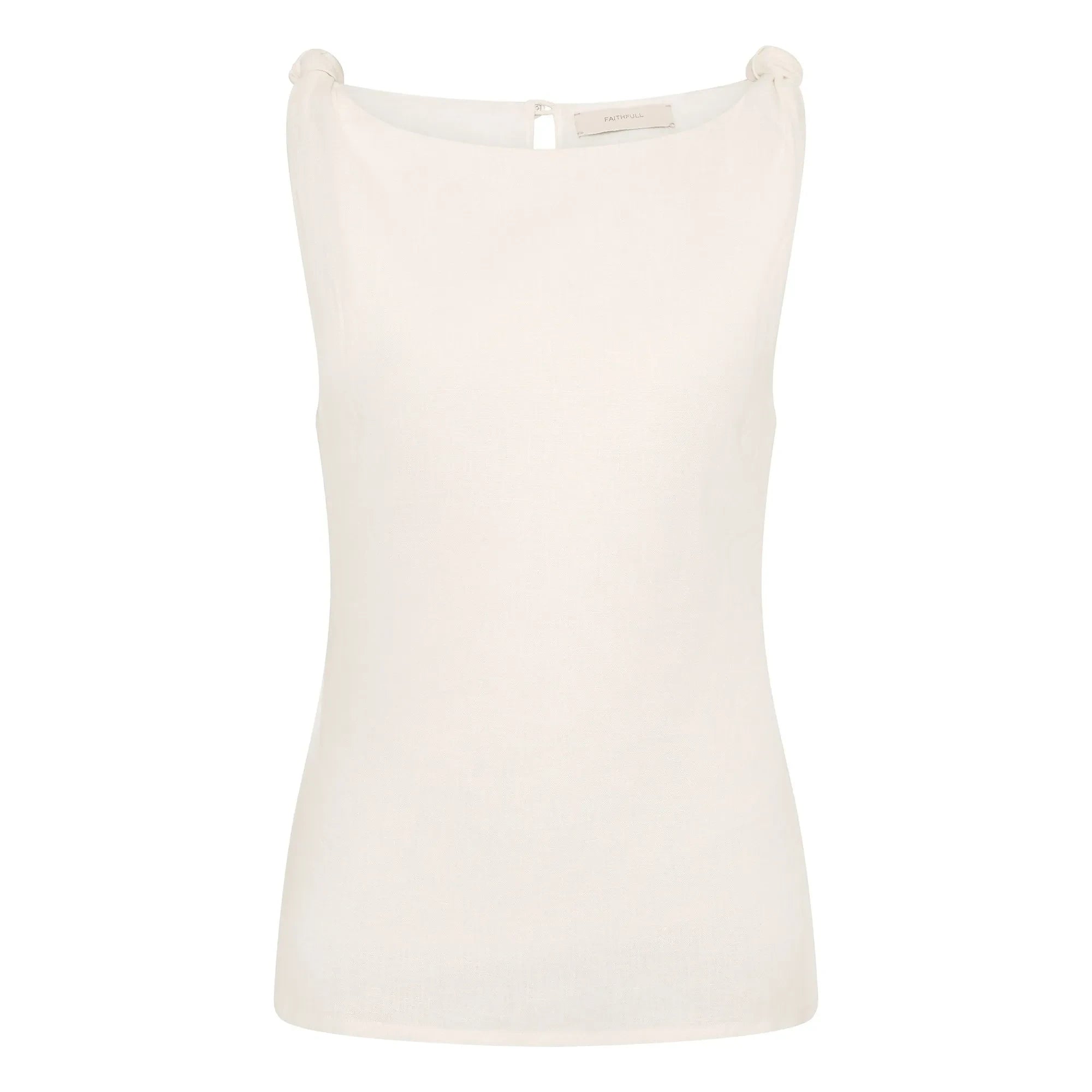 Faithfull the Brand - Ecru Top Flor Leinen